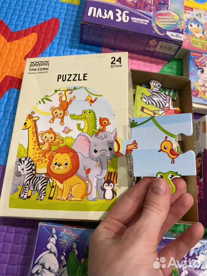 Пазлы крупные 3+ от 12-60 деталей