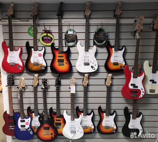 Электрогитары (комплекты) новые + комбоусилители