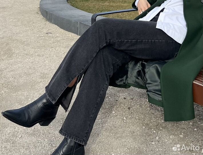 Джинсы женские прямые 46