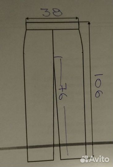 Брюки карго много карманов W28/XS