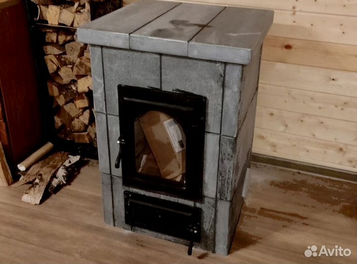 Печь камин теплонакопительная