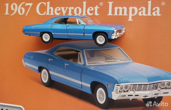 Машинка Импала Chevrolet Impala 1967 12,5см