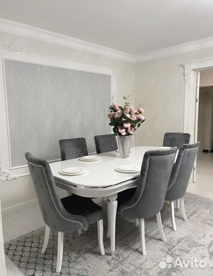 Столы и стулья.Стол обеденный и стулья, раскладной
