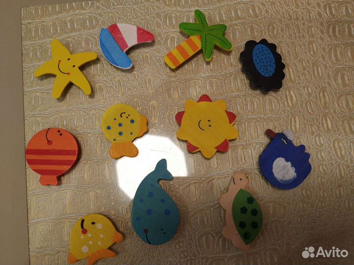 Магниты деревяные