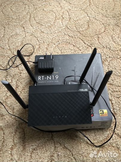Wifi роутер asus rt-n19