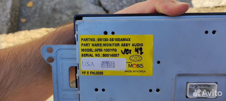 Штатная магнитола на hyundai sonata YF i45