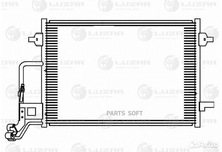 Радиатор кондиционера Шкода Суперб 01