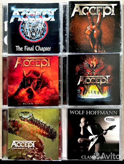 Музыкальные cd диски Accept, плюс Humanoid '24