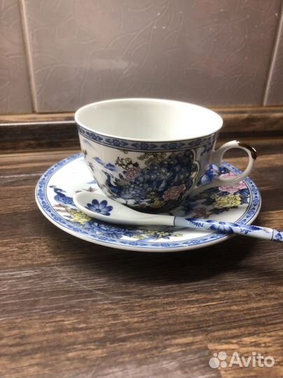 Чашка с блюдцем фарфор elan gallery