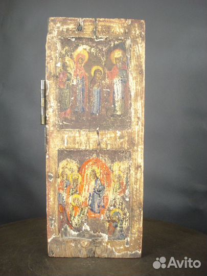 Икона старообрядческая, ковчег, створка, хviii век