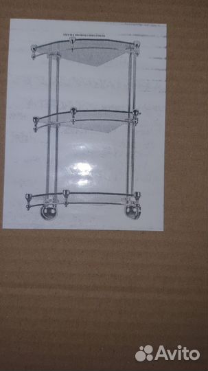 Угловая полка для ванной