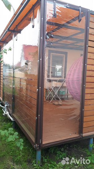Мягкие окна дачу беседку веранду