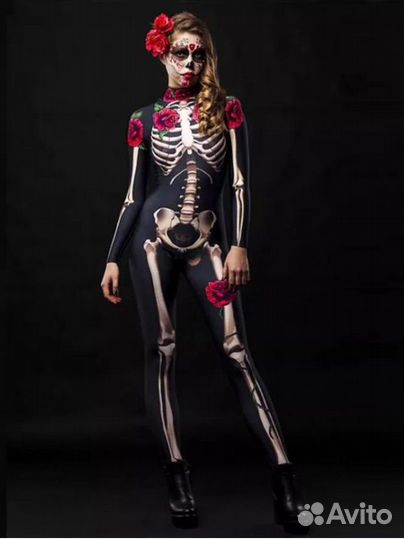 Карнавальный костюм взрослый (скилет)