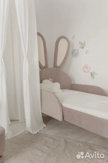 Детская мягкая кроватка киска/мишка/зайка