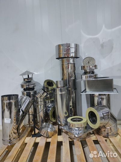 Дымоход 4 м Комплект Прямой Диаметр 115х200