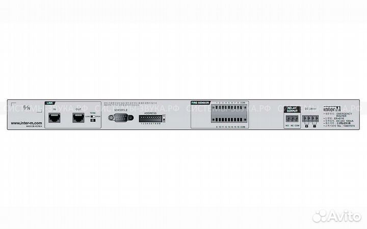 Маршрутизатор тревожного оповещения интер м