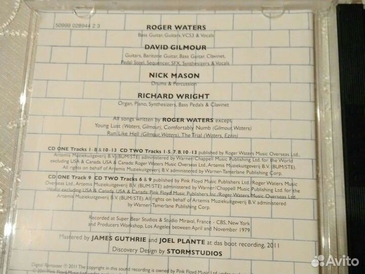Pink Floyd The Wall CD