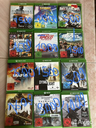 Игры на xbox One диски