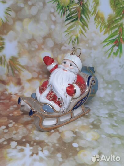 Елочные игрушки фарфор