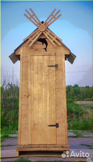 Дачный туалет деревянный ACC334