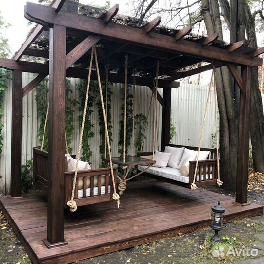 Беседка садовая, пергола, качель