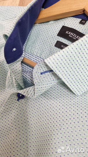 Рубашка муж kanzler slim fit xl45 раз-р по вороту