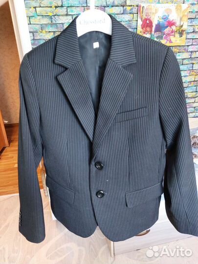 Пиджак школьный параллель р.128