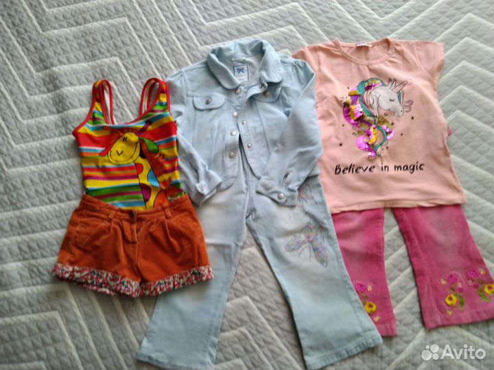 Одежда для девочки пакетом 110 116