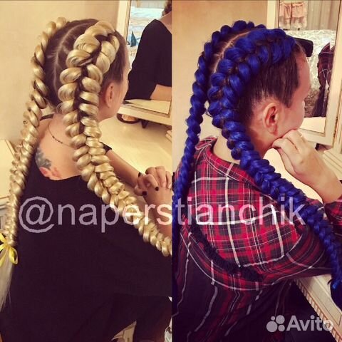 Канекалон 1м, Брейды - плетение