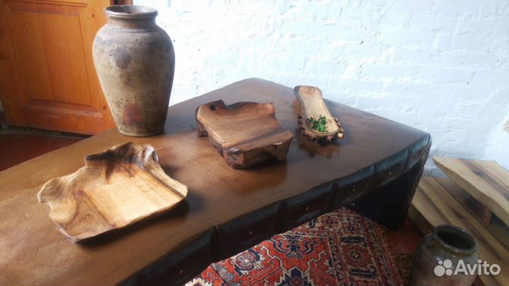 Тарелка из дерева/ блюдо из дуба