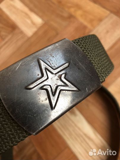 Зеленый военный ремень