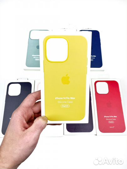 Чехол на iPhone 14 Pro Max (Люкс копия) Желтый