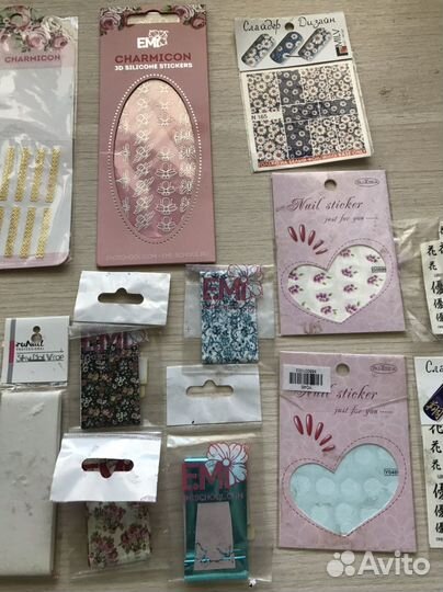 Наклейки для ногтей пакетом