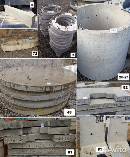 Жби (камень, кольцо, плита, фундамент, дождеприемн