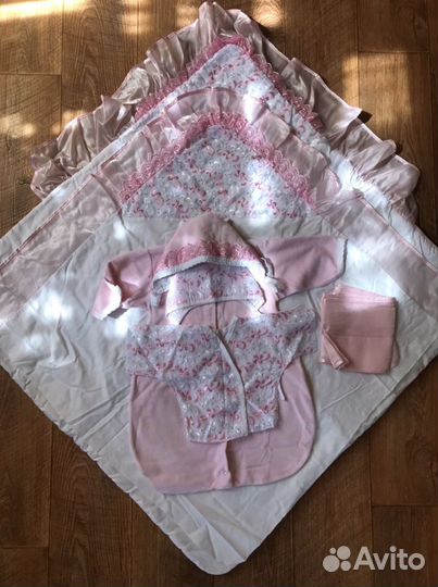 Конверт на выписку для девочки весна осень