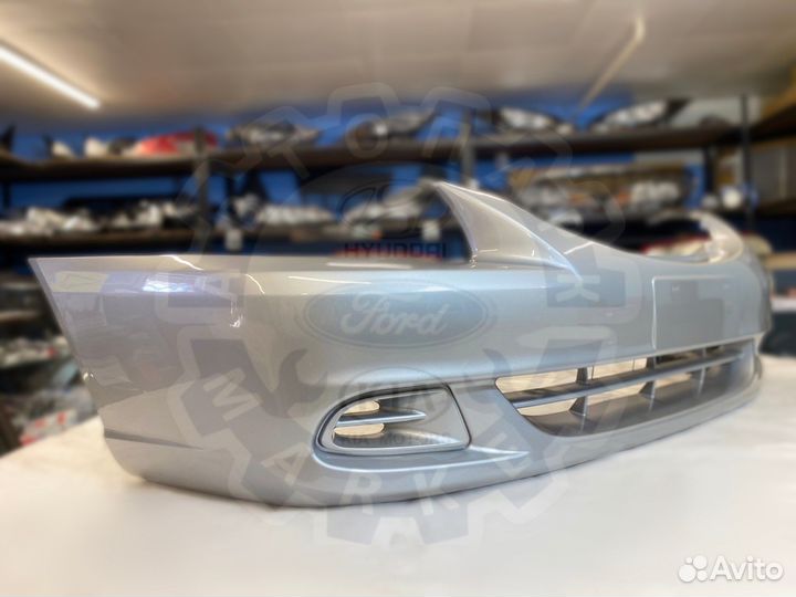 Бампер передний Hyundai Accent тагаз серебристый