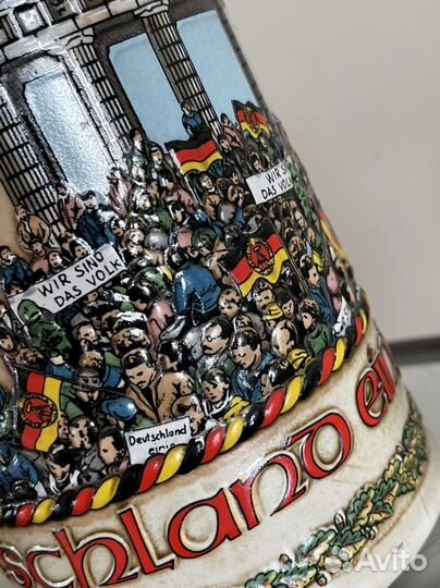 Кружка пивная антикварная 1 л. Германия