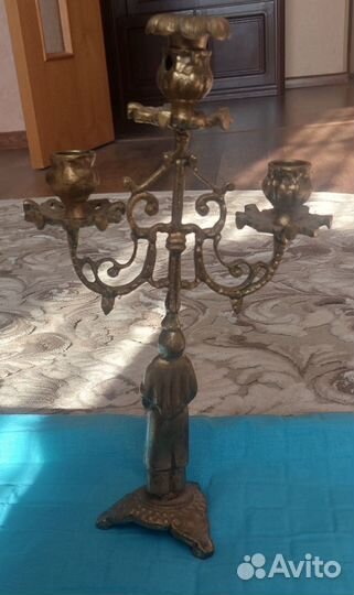 Канделябр бронза на 3 свечи