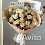 Букет из пионовидных кустовых роз