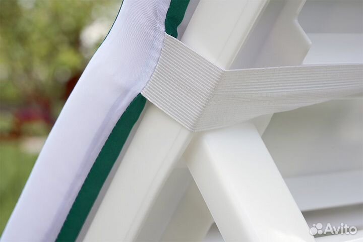 Gardeck Матрац для шезлонга Tweet бело-зеленый