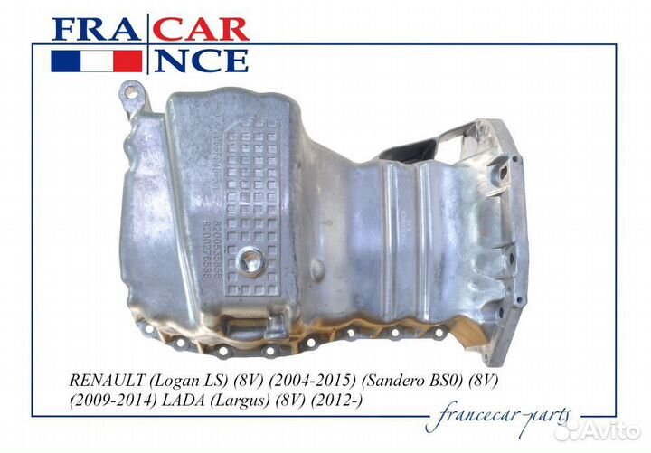 Поддон картера двигателя Francecar renault logan 0