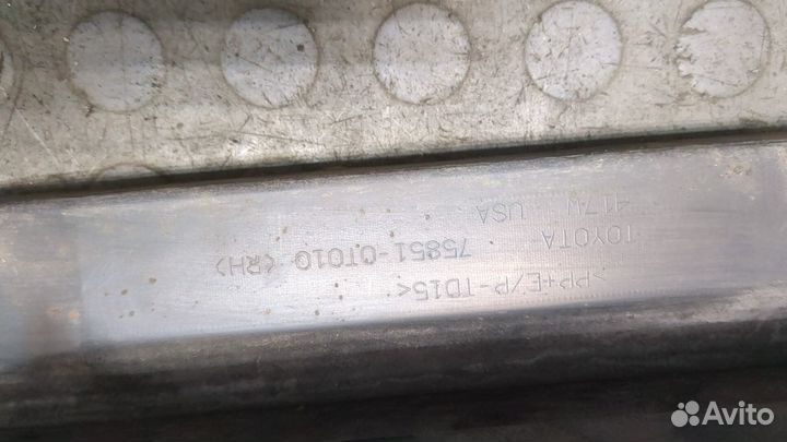 Накладка на порог Toyota Venza, 2009