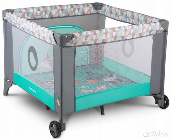 Манеж Lionelo LO-Sofie classy turquoise scandi