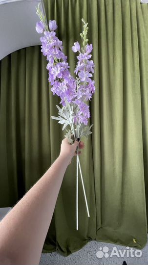 Искусственные цветы дельфиниум