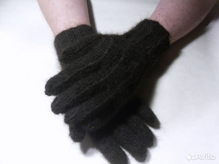 Перчатки мужские из собачьей шерсти Классика