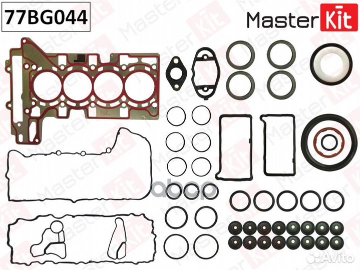 Верхний комплект прокладок с прокладкой гбц 77B