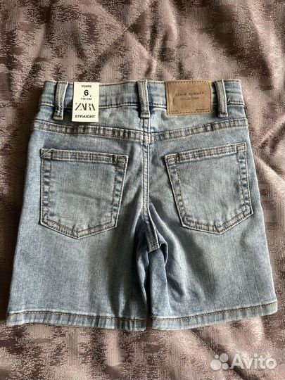 Шорты джинсовые Zara 116 р 2 шт