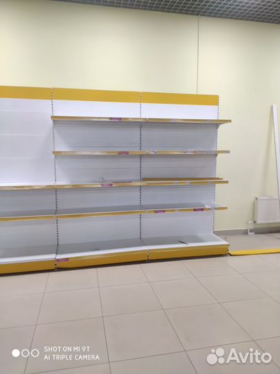 Стеллаж металлический торговый для магазина