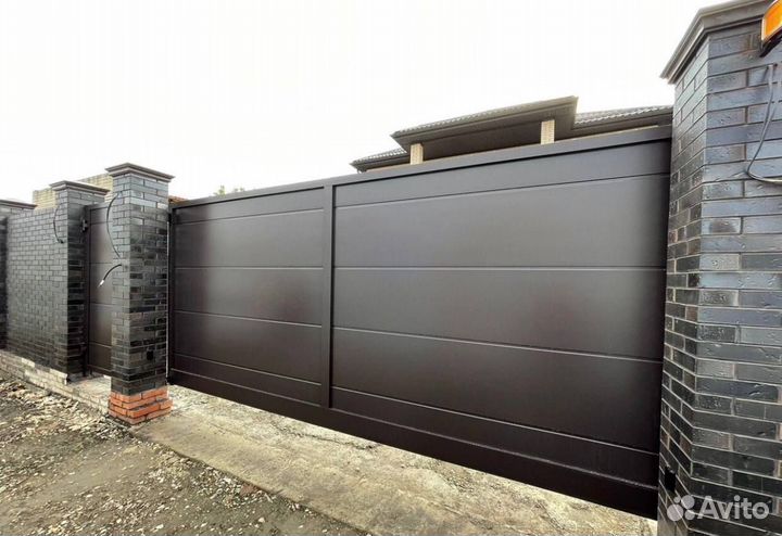 Откатные ворота под ключ