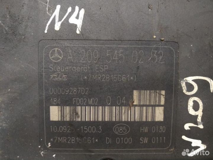 Блок ABS Mercedes-Benz C-Класс W203/S203/CL203